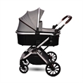 Детска количка GLORY 2в1 с кош за новородено OPALINE Grey+ADAPTERS